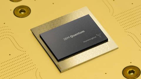 IBM Quantum Hummingbird processor up-close