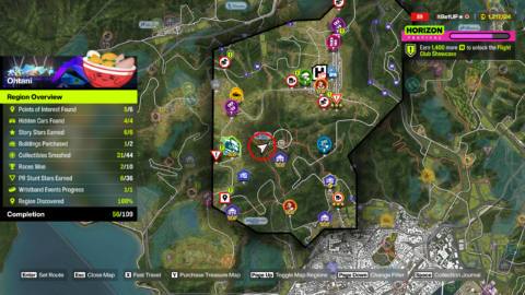 Where to find the Ohtani region Treasure Hunt in Forza Horizon 6