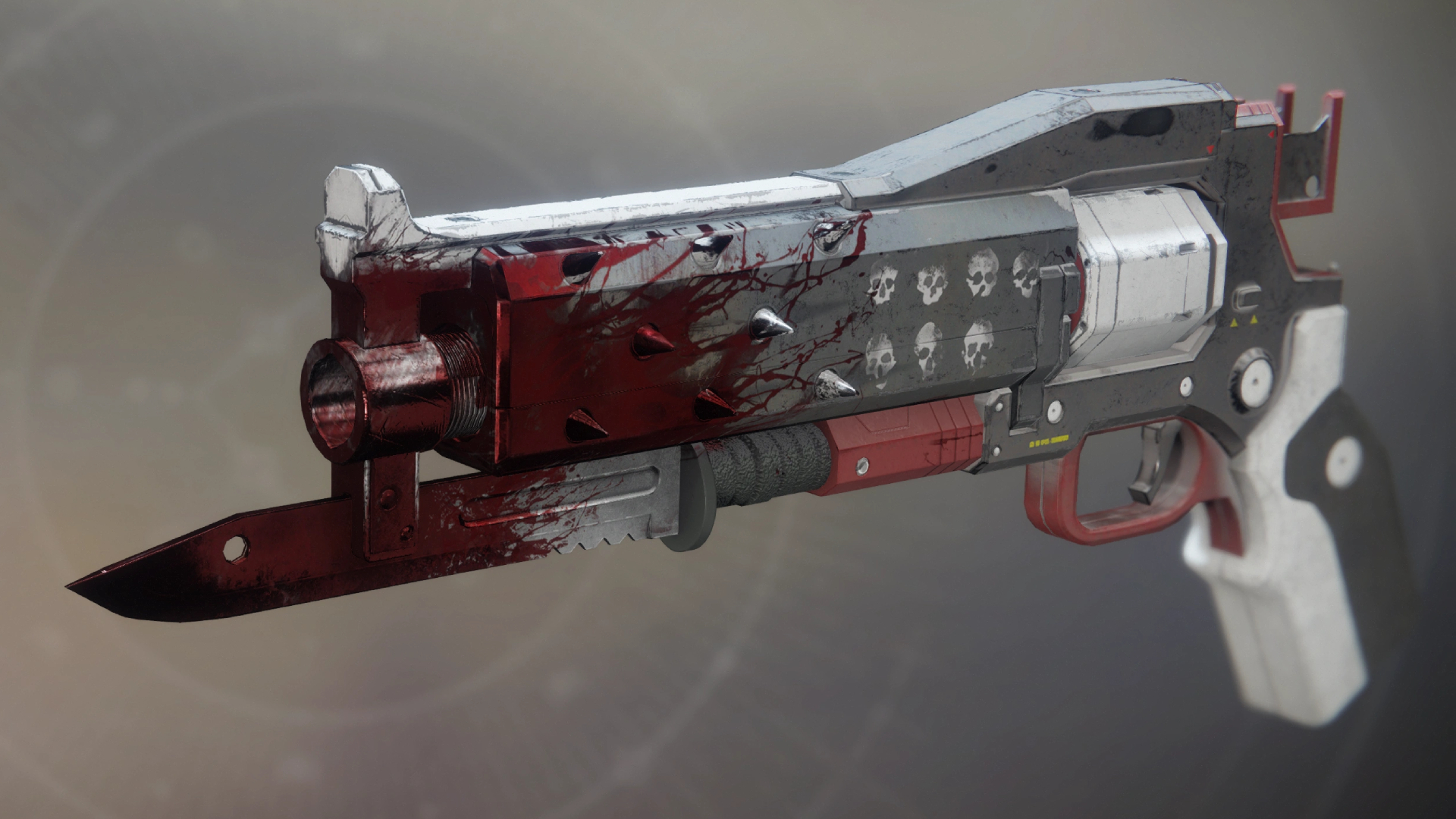 Destiny new catalysts: A side-on view of the Crimson Exotic weapon.