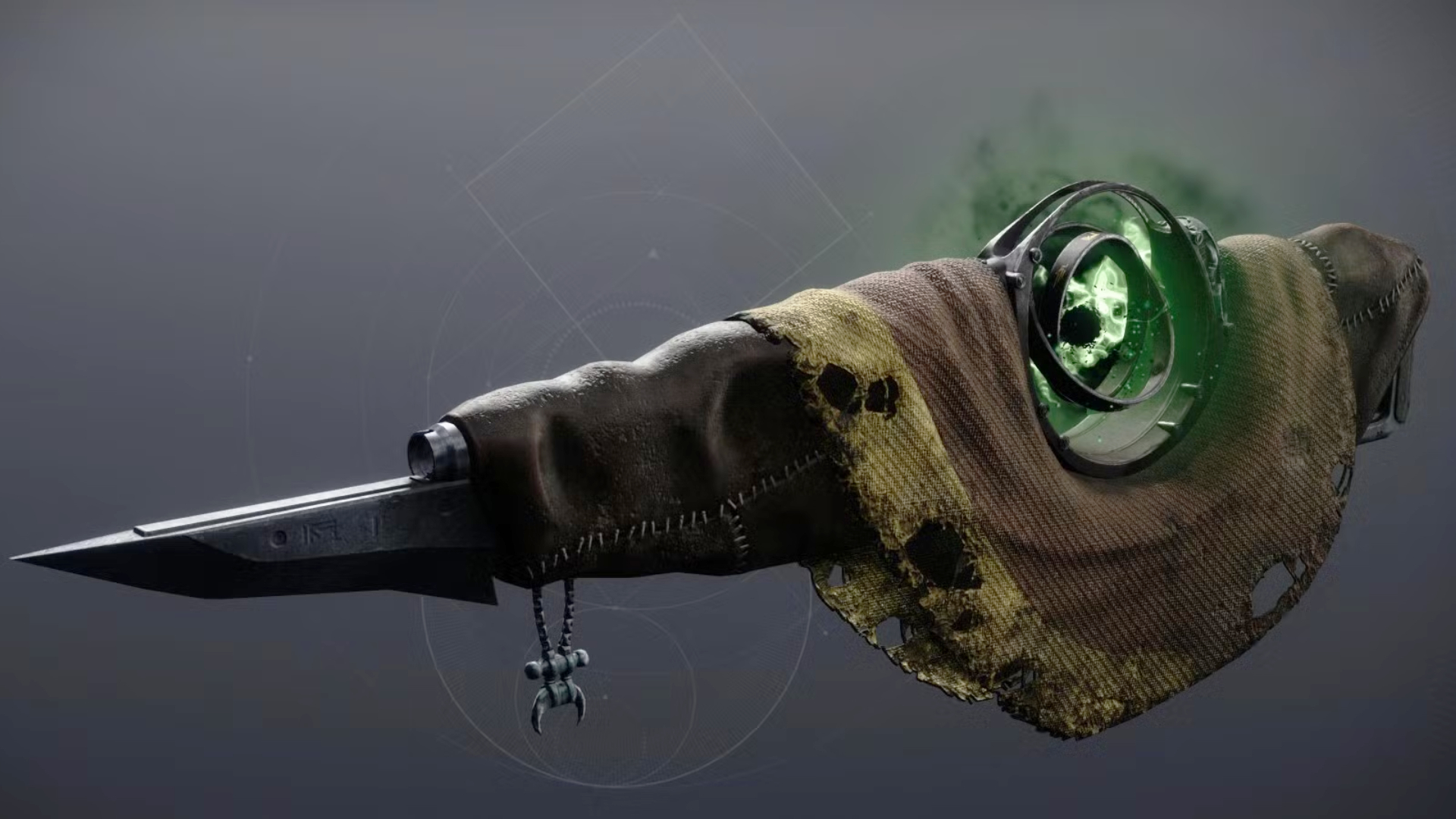 Destiny new catalysts: A side-on view of the Touch of Malice Exotic weapon.