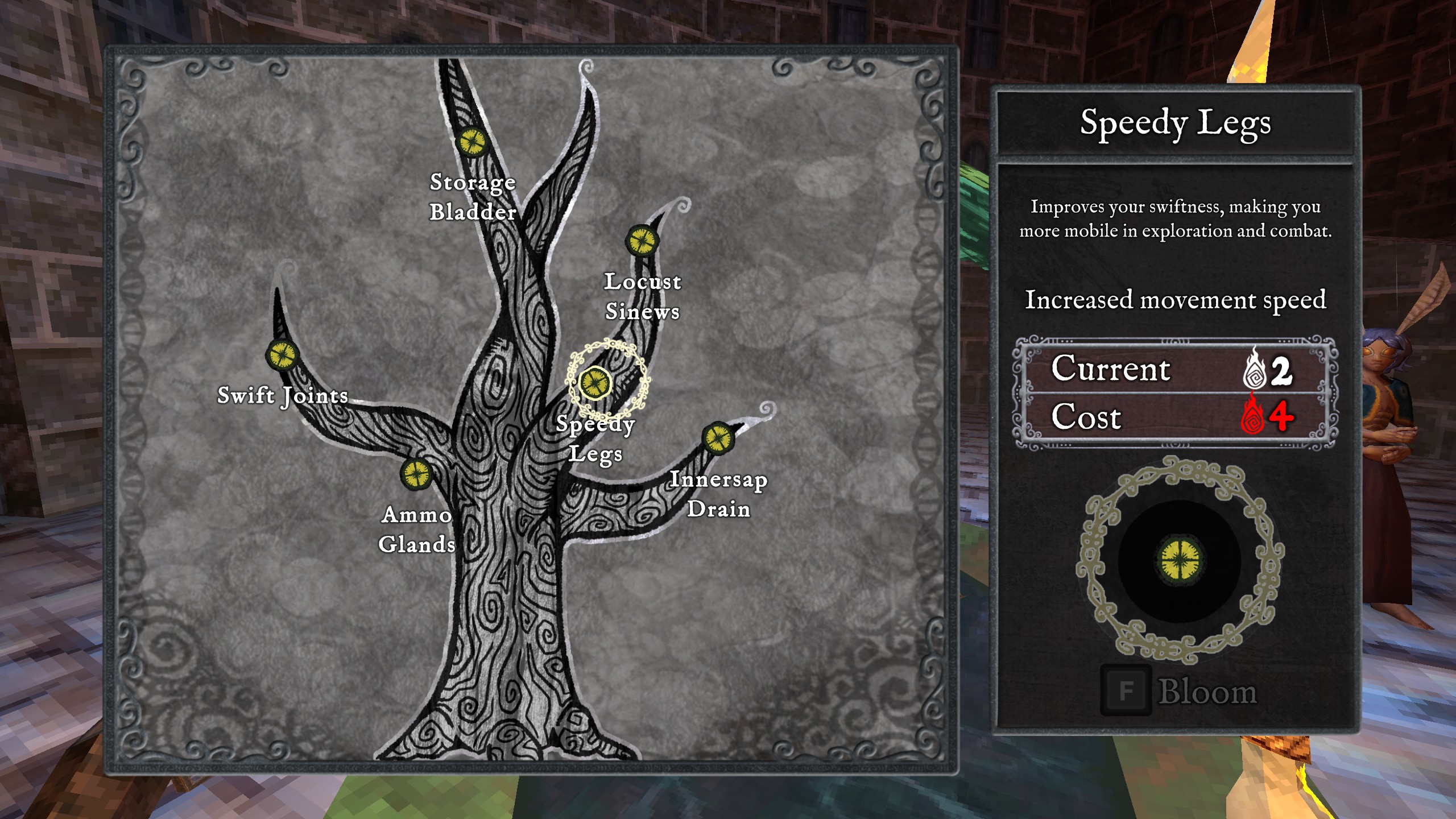 Hark the Ghoul screenshot showing level up screen