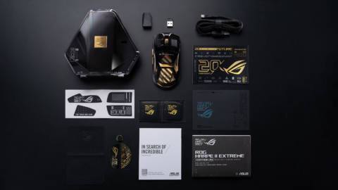Asus has announced a gold-plated 82 g version of its Harpe II mouse with a 65K DPI, but price rumours make me think it’s way out of my budget