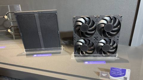 Cooler Master is playing around with a 2000 W CPU and GPU cooling solution with four huge 180 mm fans