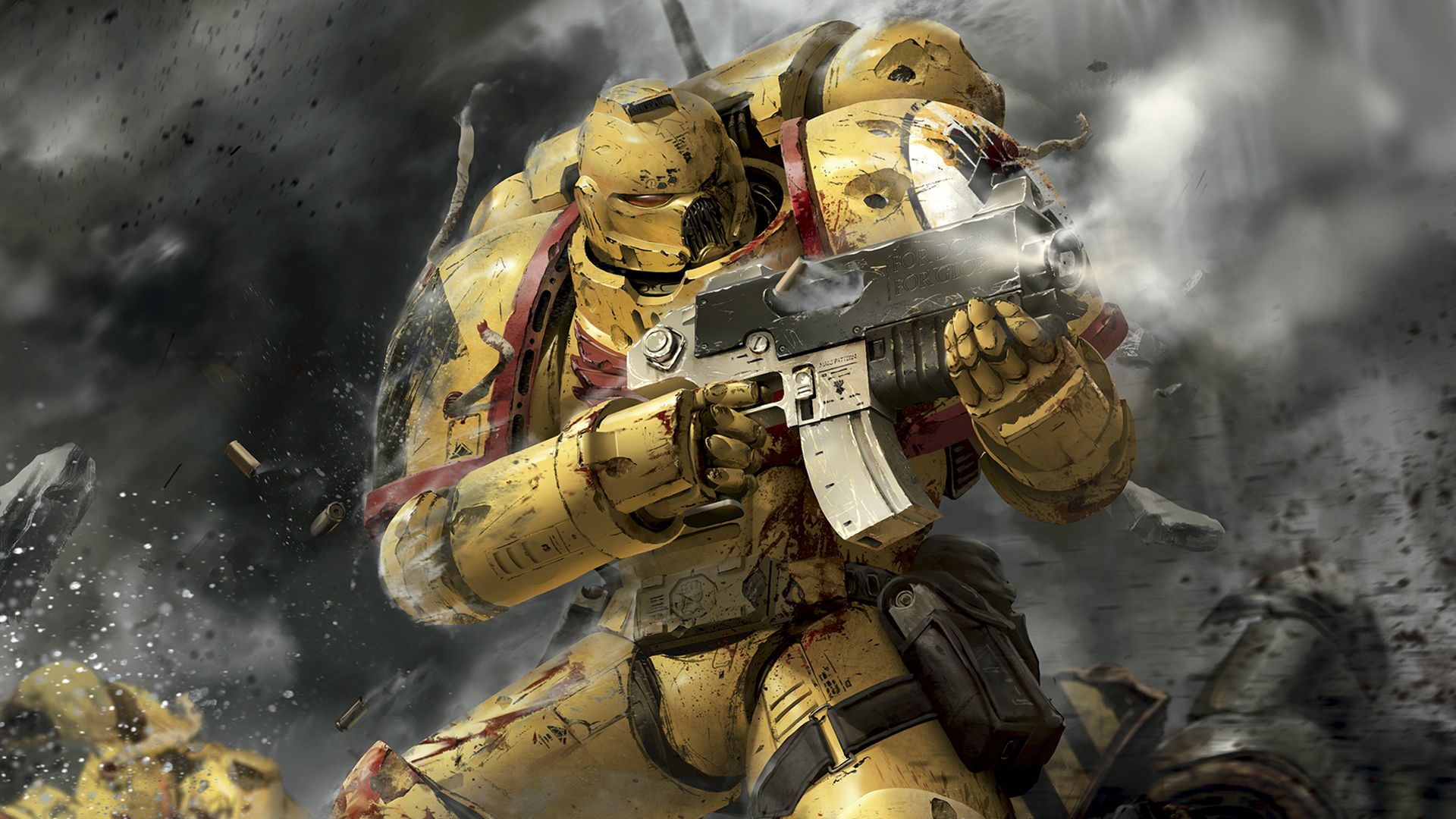 A Warhammer space marine