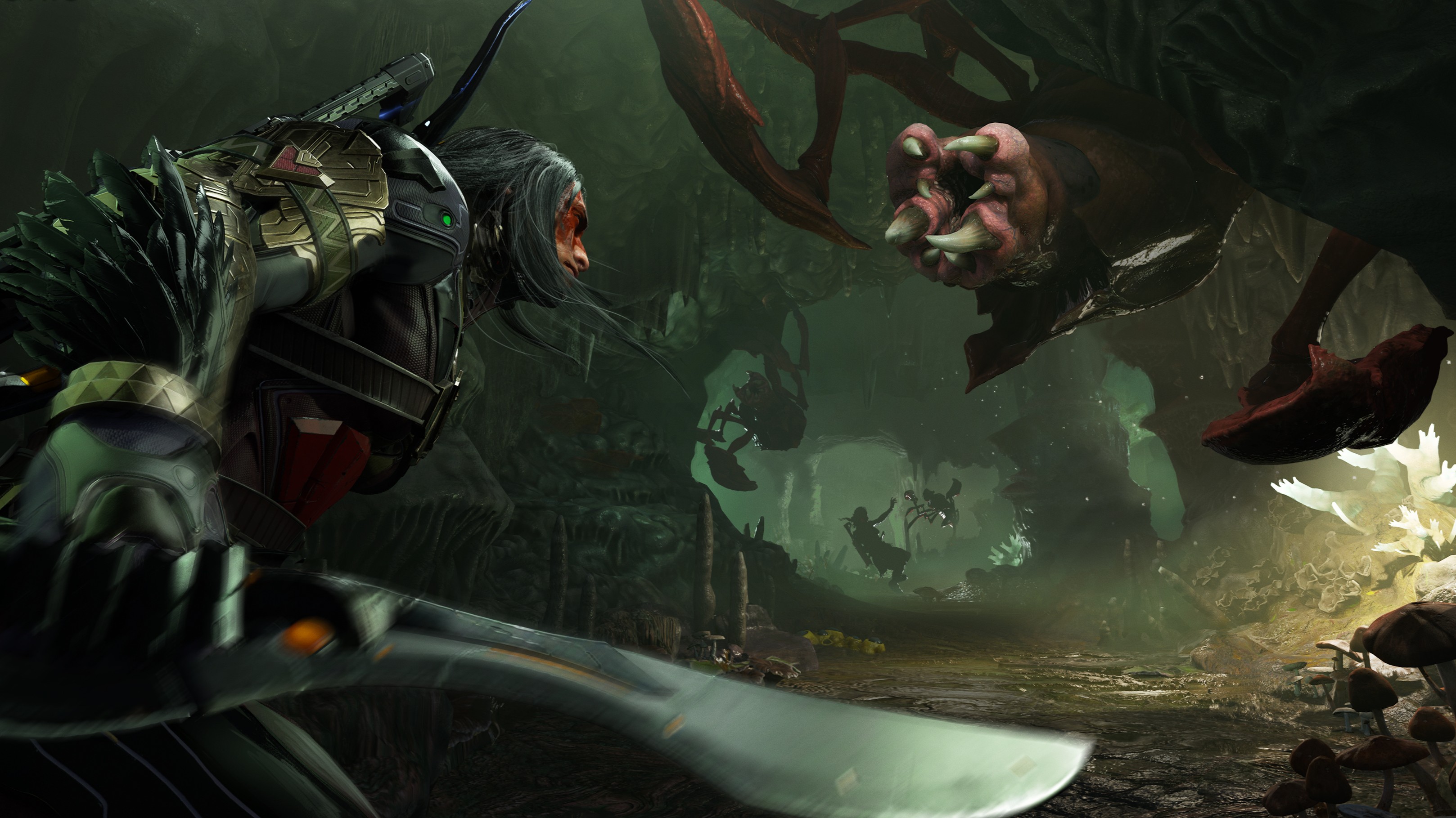Turok Origins, first- and third-person dinosaur shooting