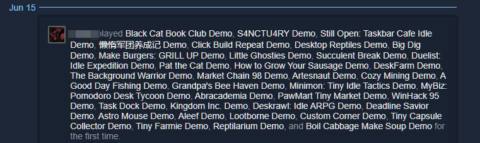 I ran 45 idle game demos from Steam Next Fest all at once for a desktop companion battle royale