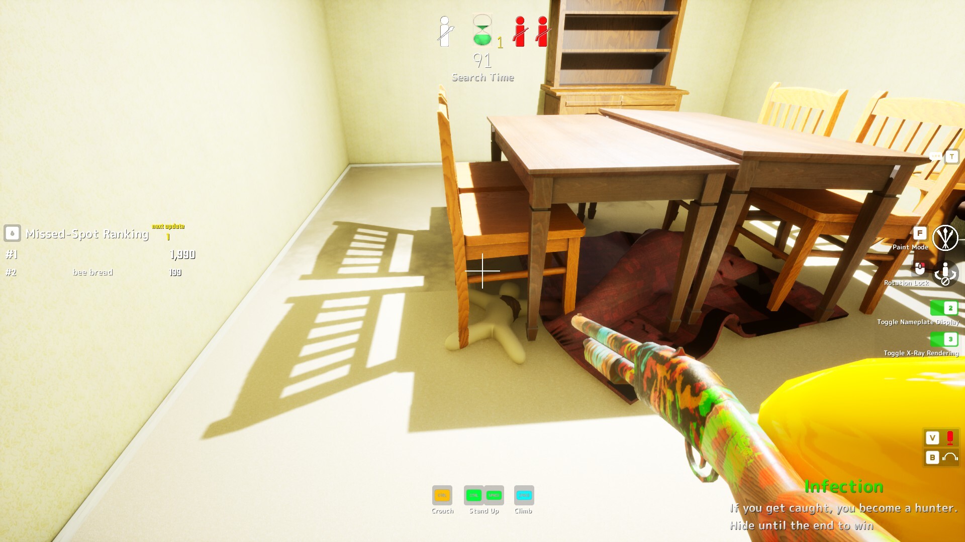 Meccha Chameleon hiding spots screenshots