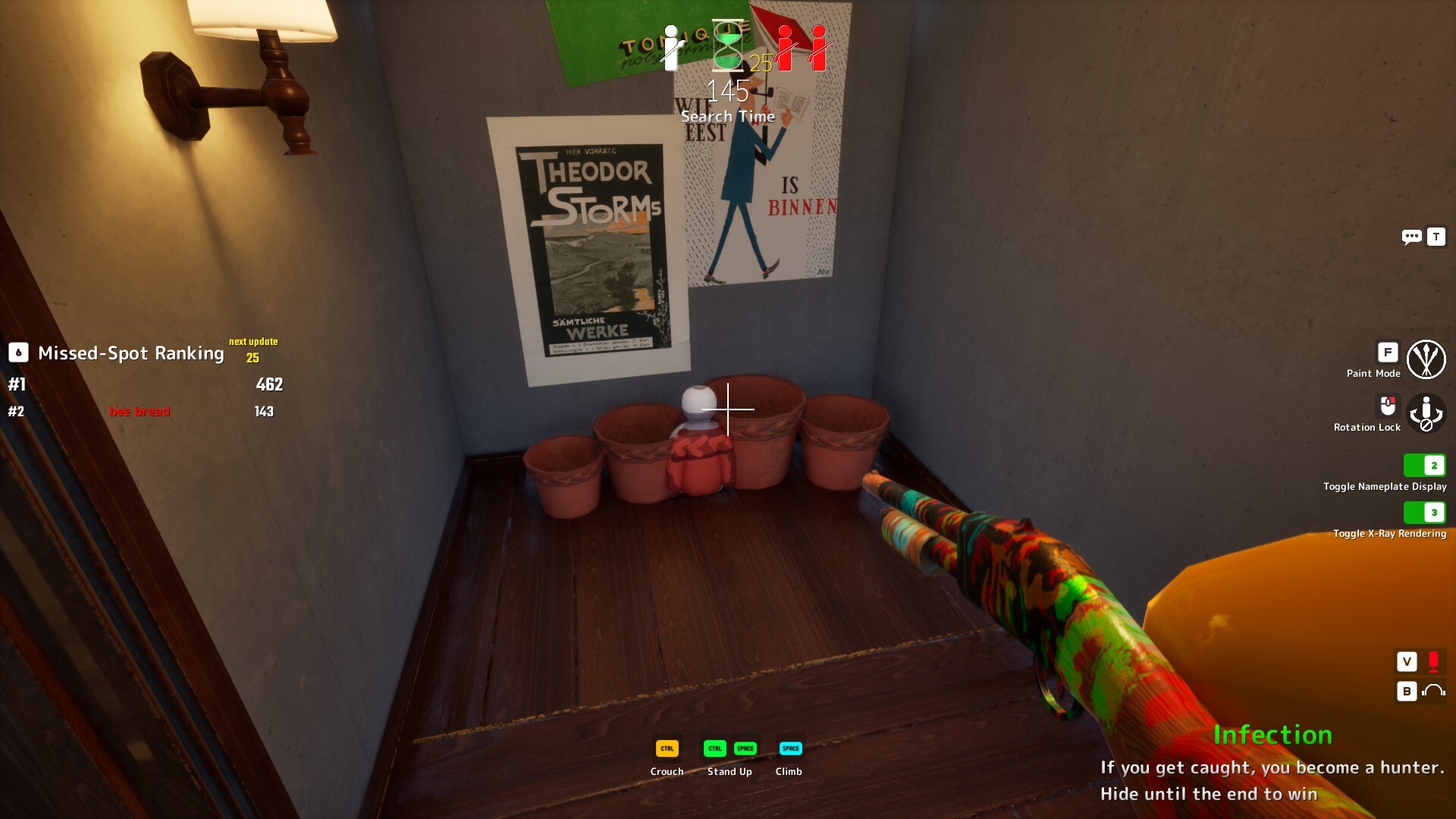 Meccha Chameleon hiding spots screenshots