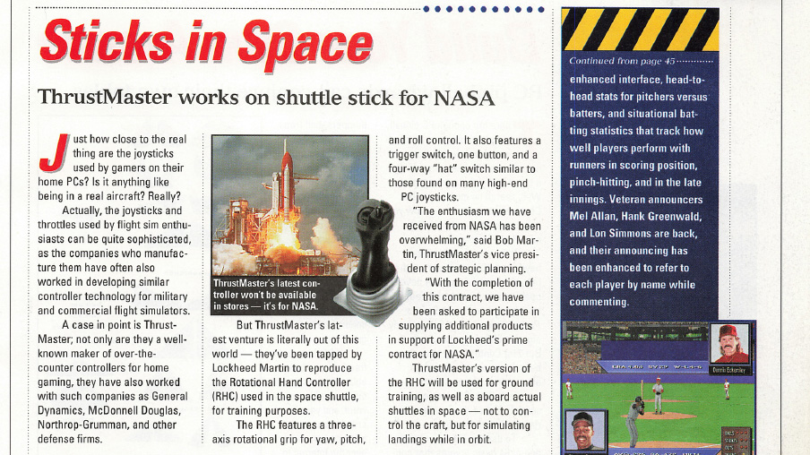 PC Gamer Magazine issue 25: Sticks in Space