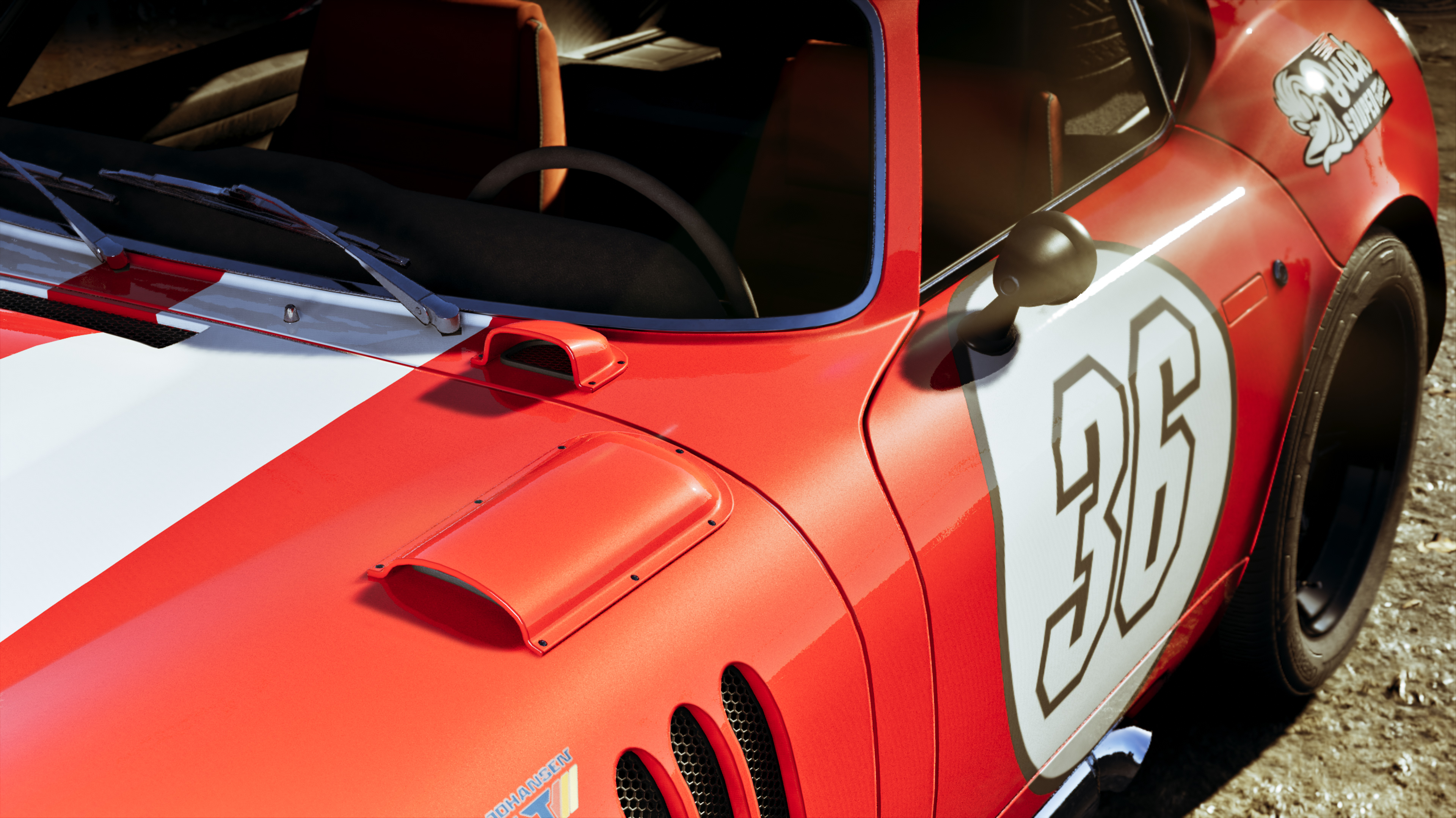 Racing car.