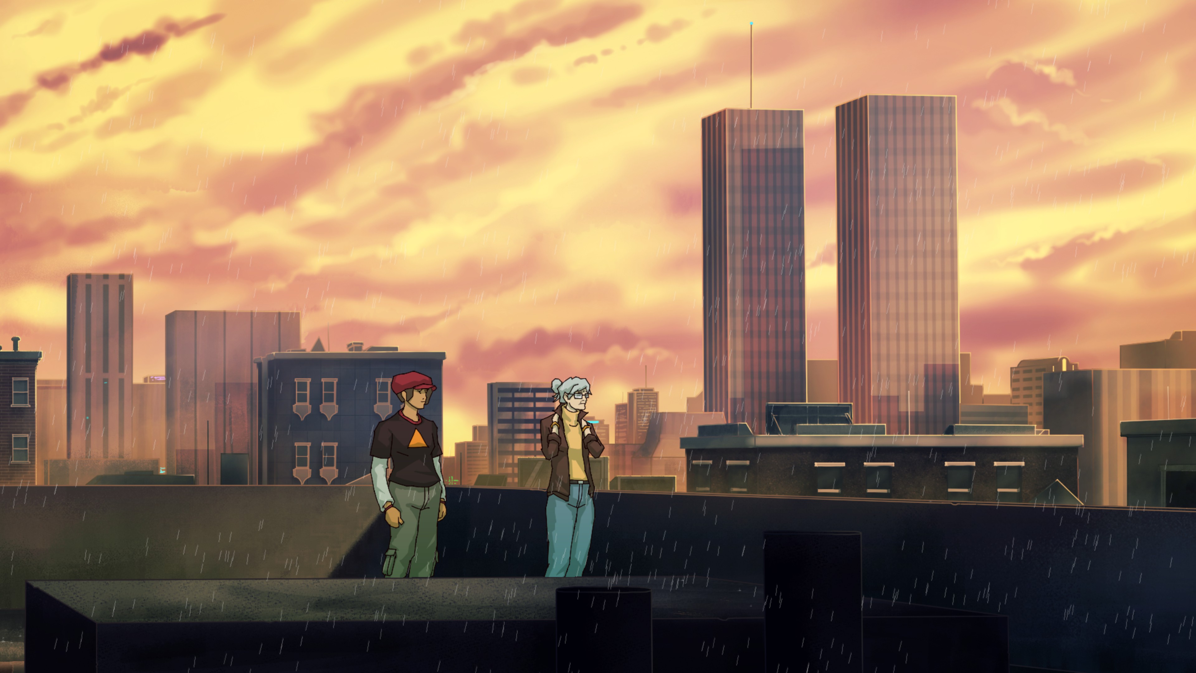 The Twin Towers in Old Skies