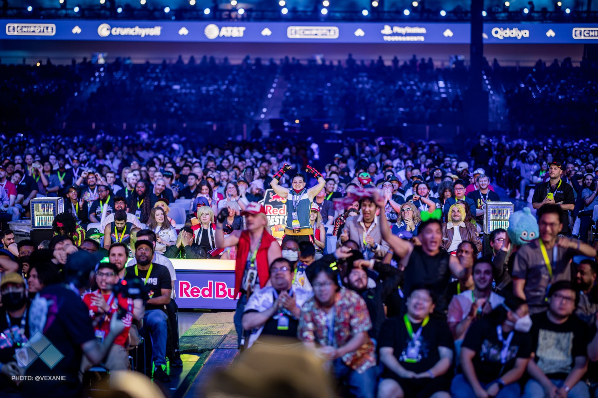 Image from Evo 2025 featuring a shot of the crowd in the MGM Arena Las Vegas
