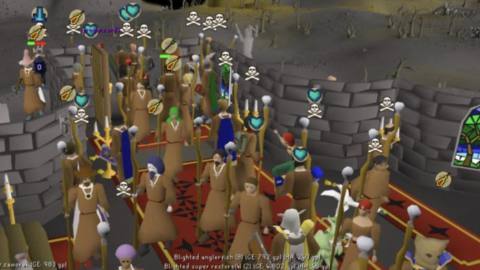 A religious war is raging right now, as people are dressing in robes and rushing into danger in Old School RuneScape