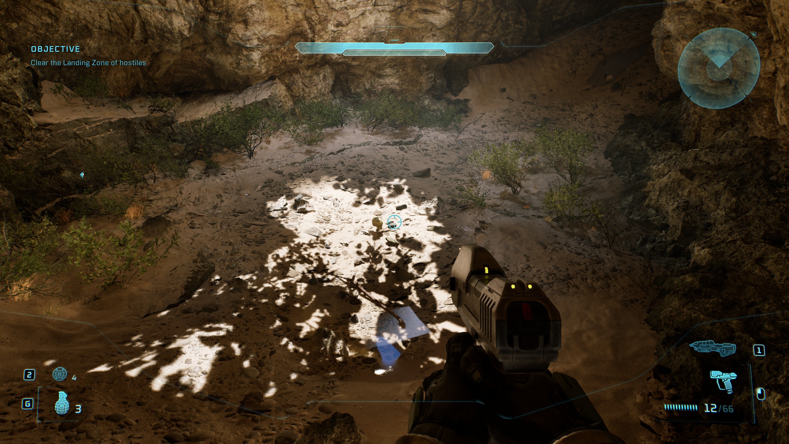 Halo Skulls - Light shaft in cave