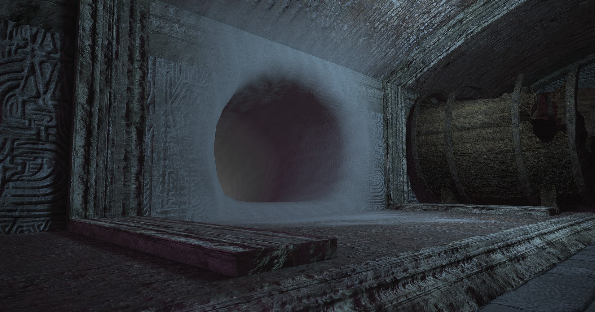 Screenshots of the Dark Territory zone in Final Fantasy 14.