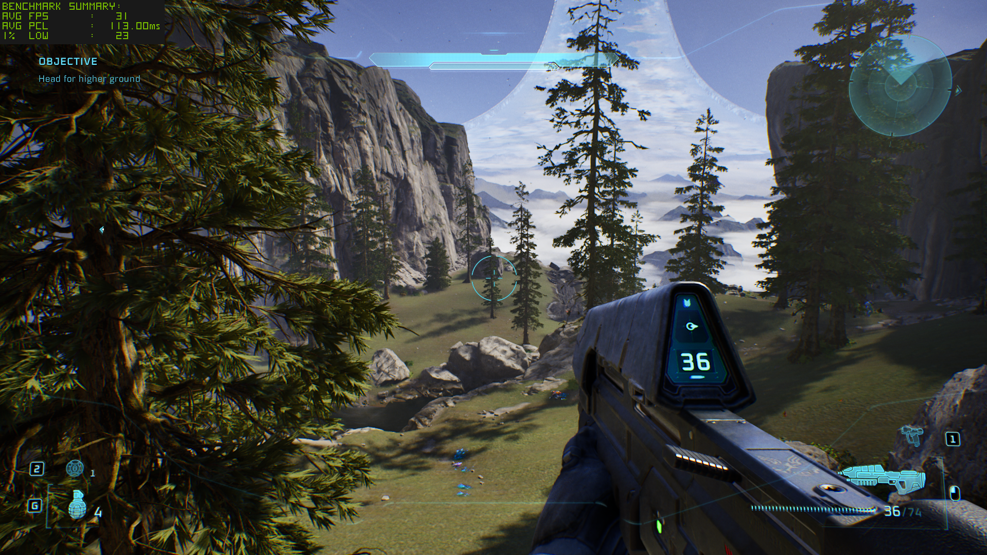 Halo: Campaign Evolved onvery low on Asus ROG Xbox Ally X
