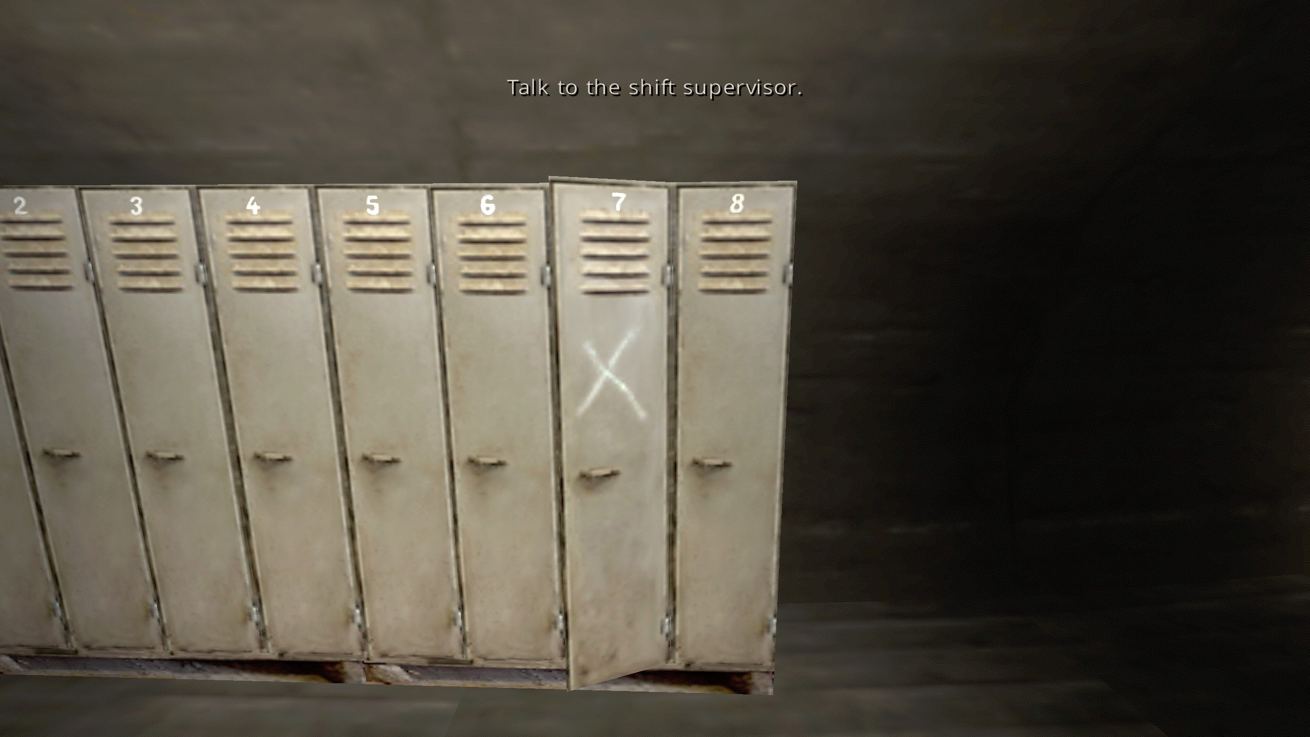 Locker with X on it in Brno Transit