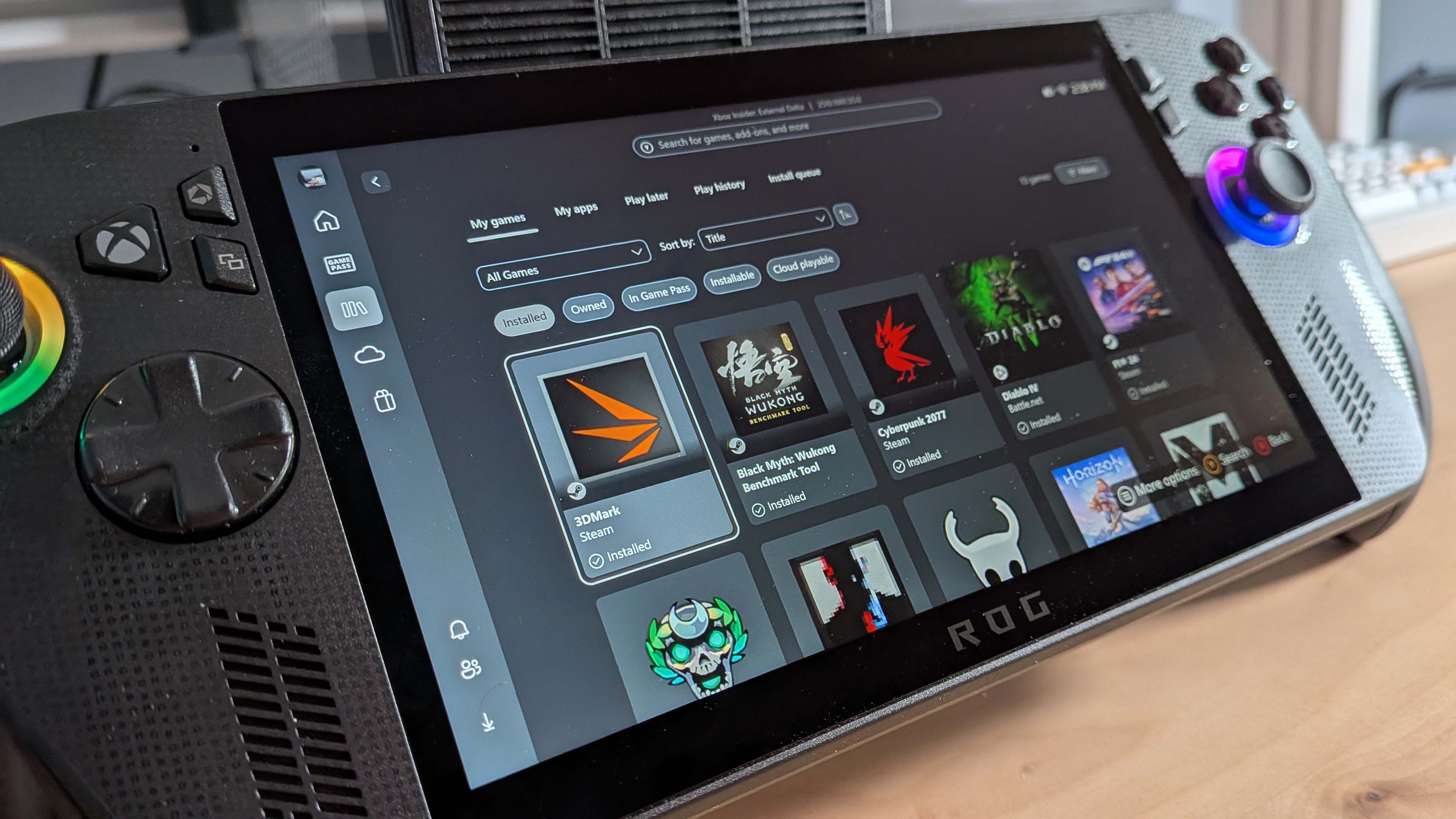 Asus ROG Xbox Ally X handheld gaming PC
