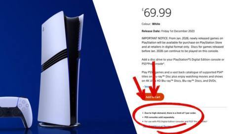 Sony still has to ration attachable disc drives sales to “1 per order” due to “high demand” despite plans to end production of physical discs for PlayStation games
