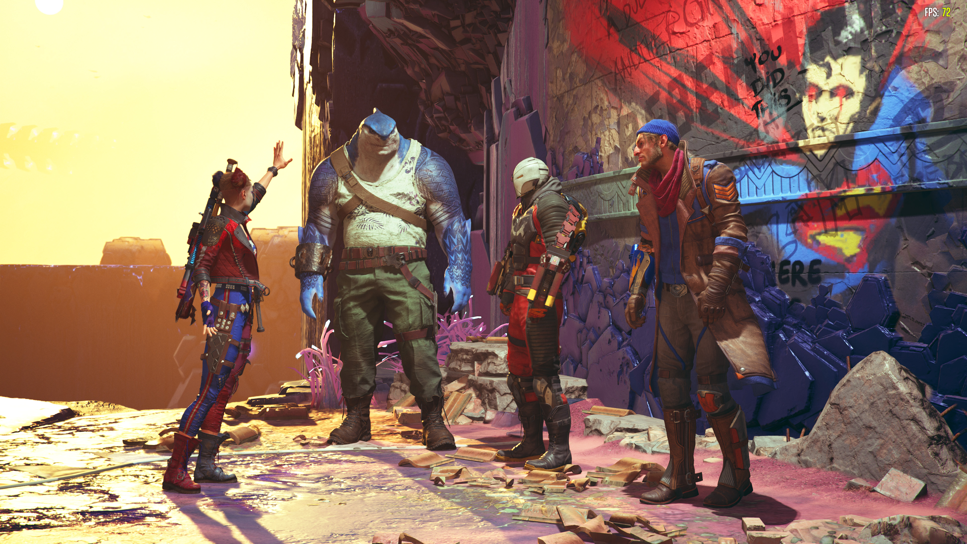 Suicide Squad Kill the Justice League screenshot of the whole crew