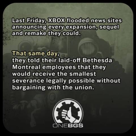 Union claims Bethesda developers ‘received termination letters’ the day Xbox announced new Fallouts—after being told they would still have jobs until September