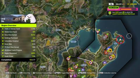 Where to find the Ito region Treasure Hunt in Forza Horizon 6