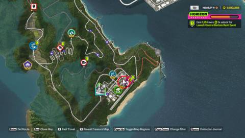 Where to find the Nangan region Treasure Hunt in Forza Horizon 6