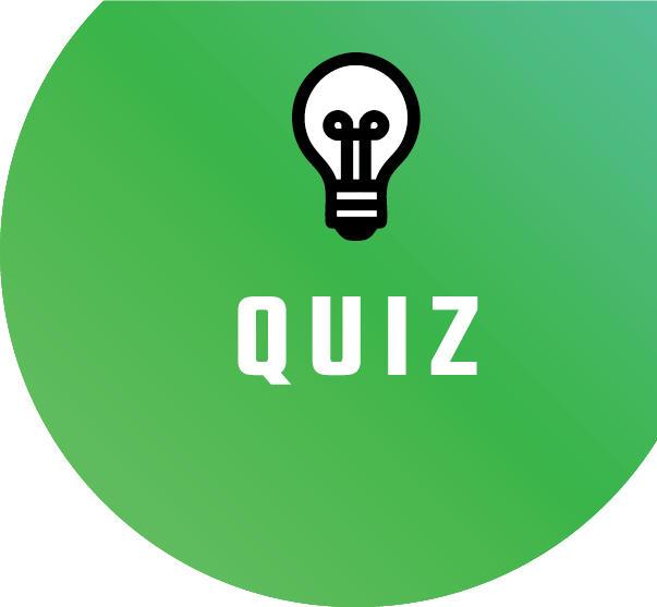 The PC Gamer Quiz logo in green