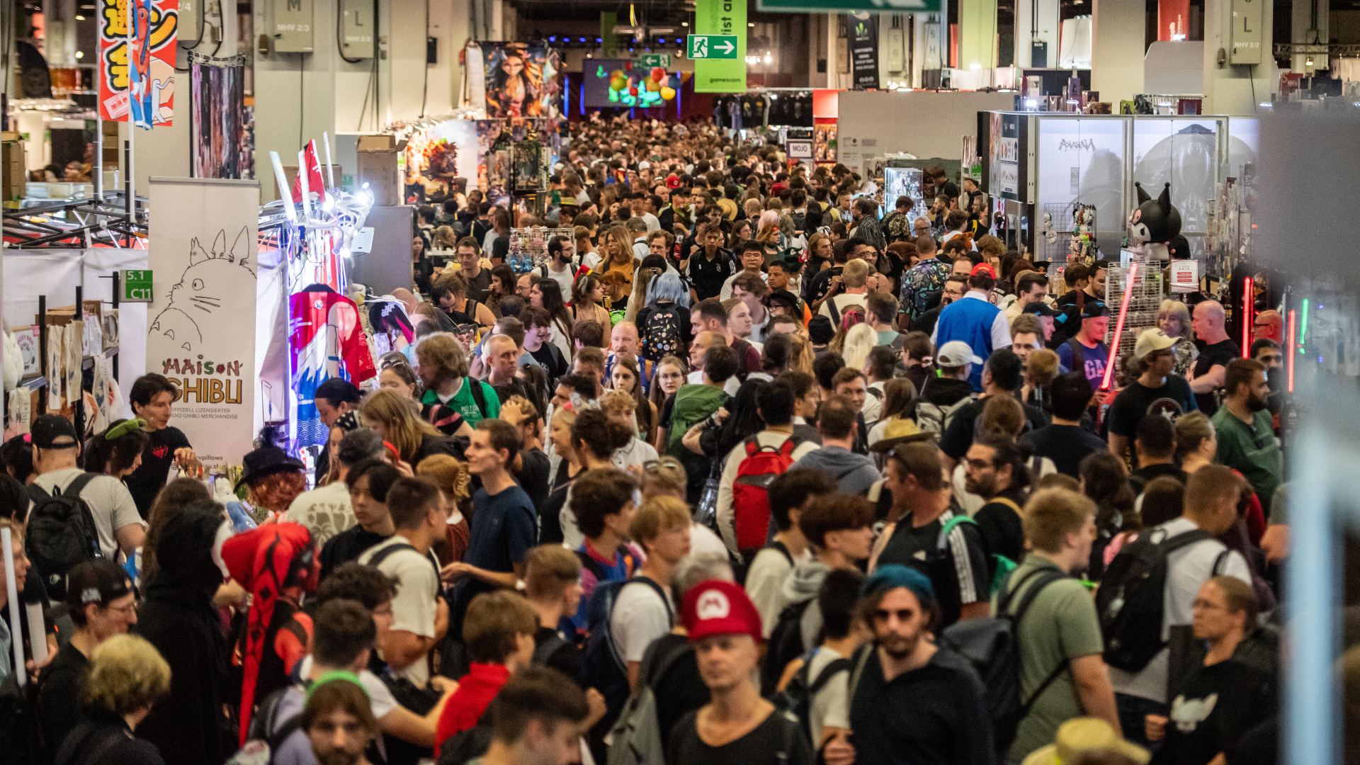 Visitors attend Gamescom, the world's largest annual video game trade fair on August 29, 2026 in Cologne, Germany.