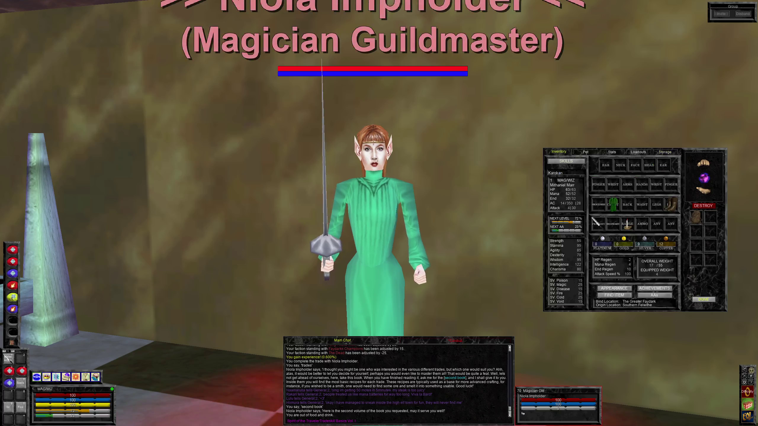 The magician guildmaster.