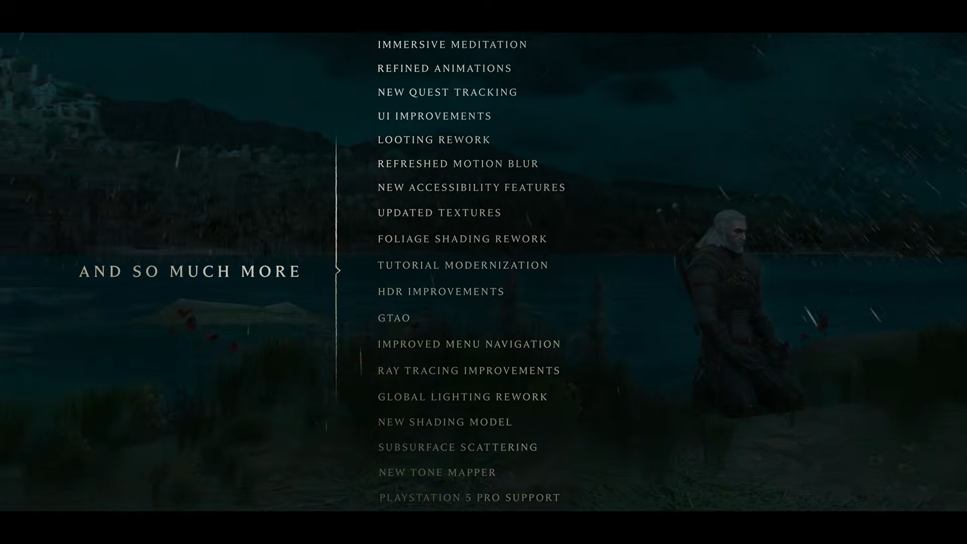 The Witcher 3 remastered upgrades