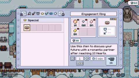 How to craft an engagement ring in Fields of Mistria