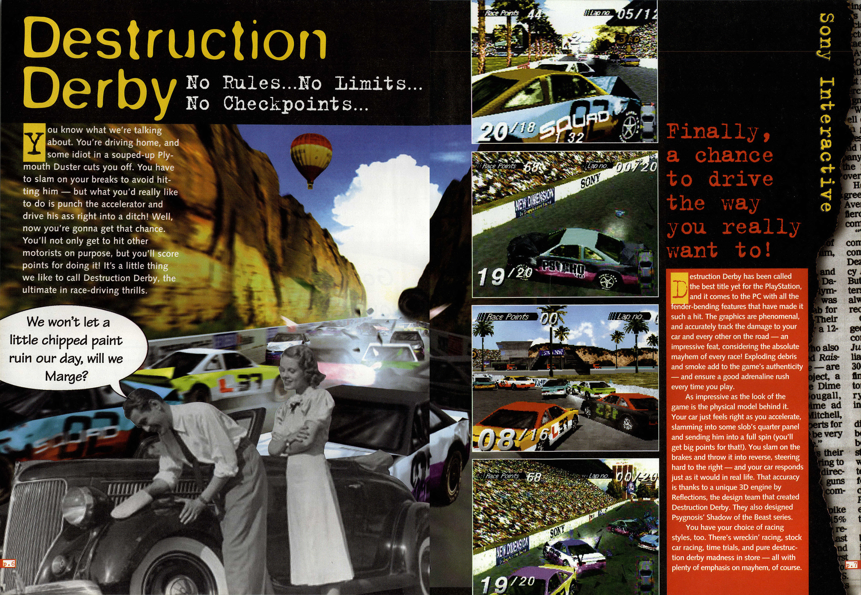 PC Gamer January 1996 Sony Interactive ads