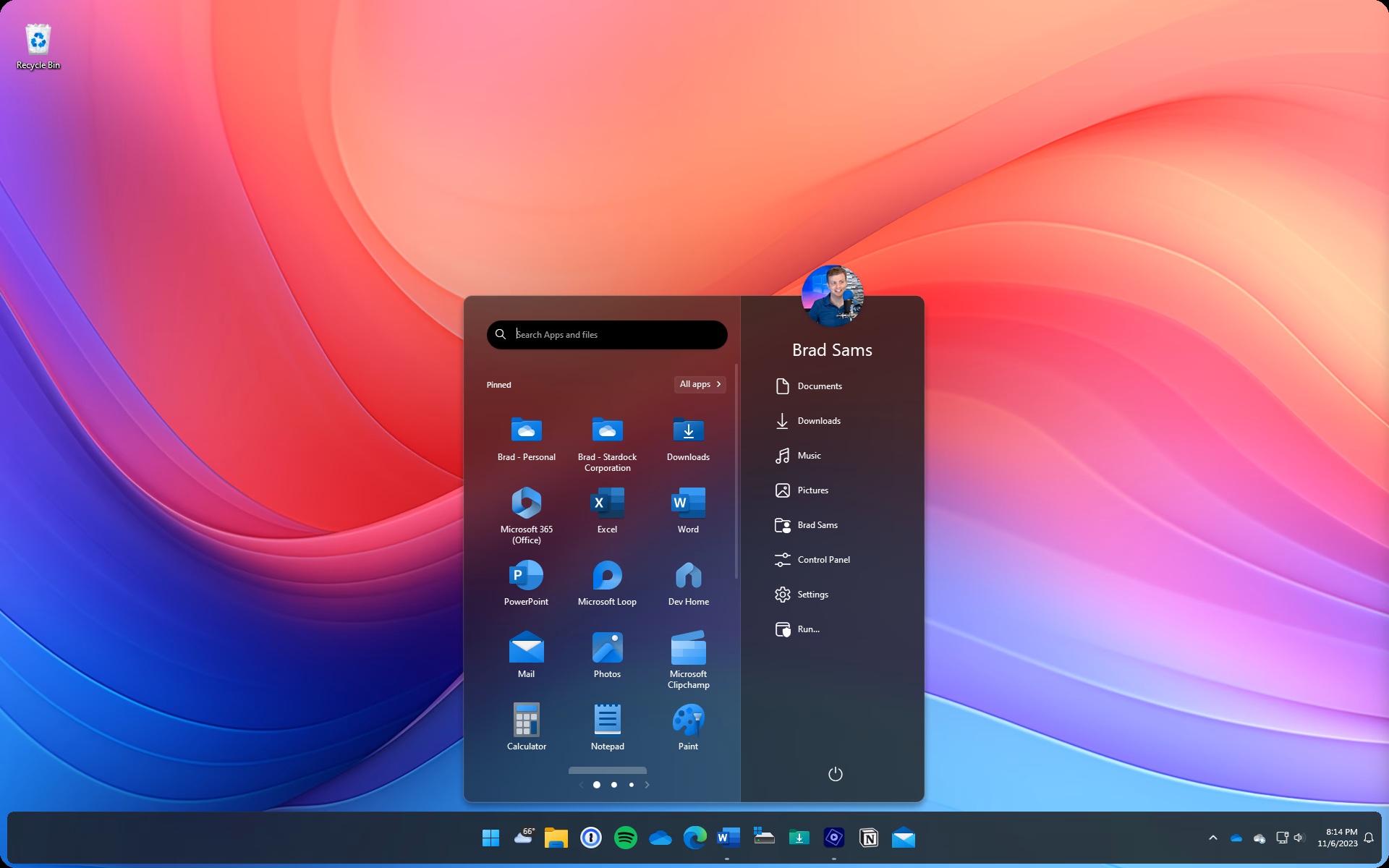 Start 11 desktop