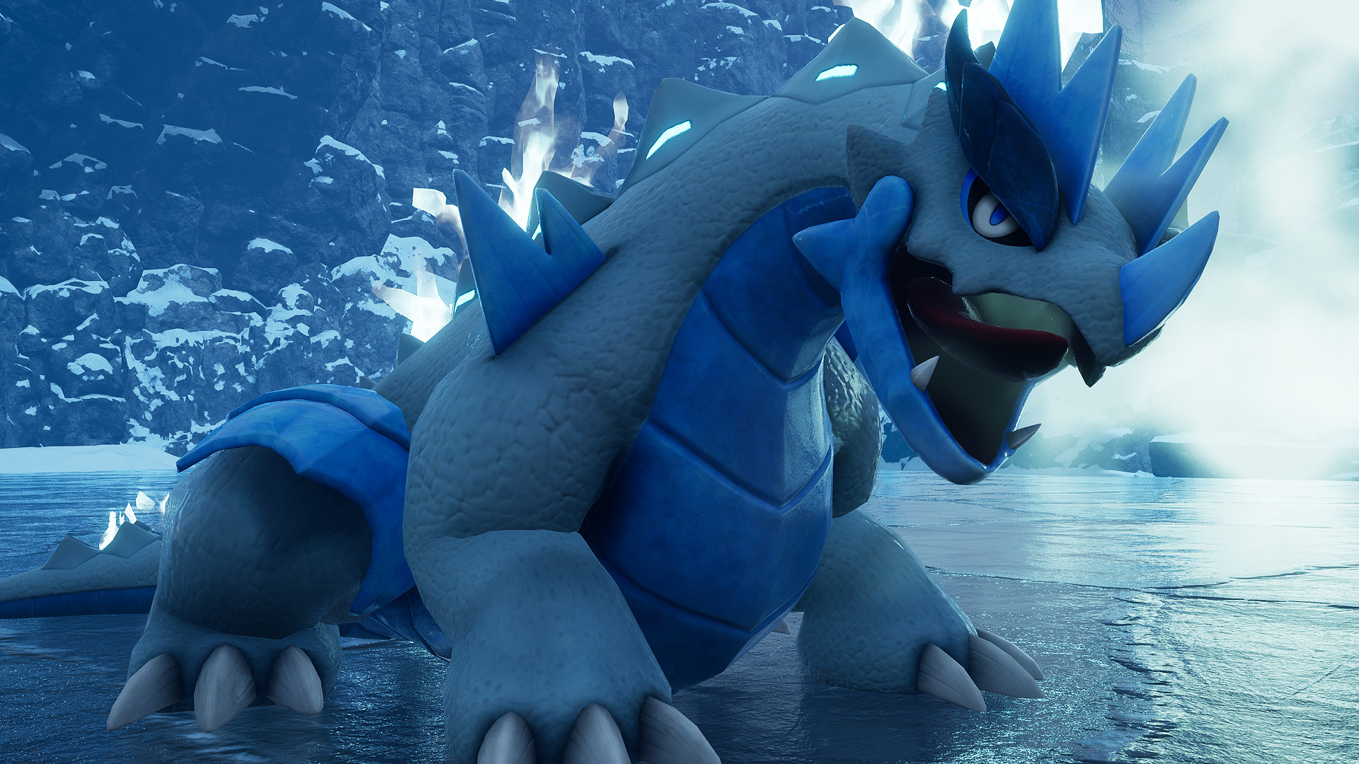 Palworld - Moldron Cryst, an icy dragon pal
