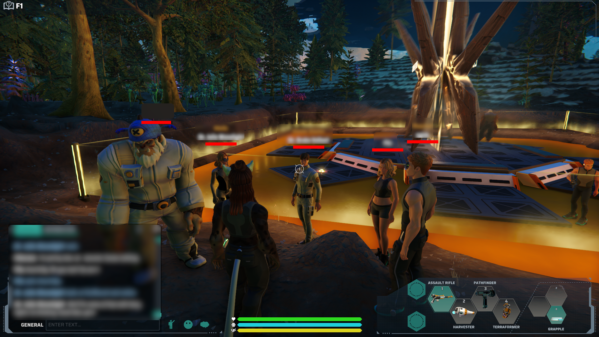 A character has a conversation with the mayor of a small colony in Stars Reach.