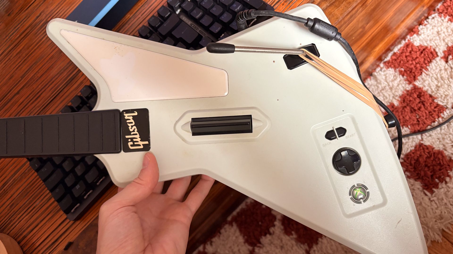 The X-Plorer controller that came bundled with Guitar Hero II on Xbox 360.