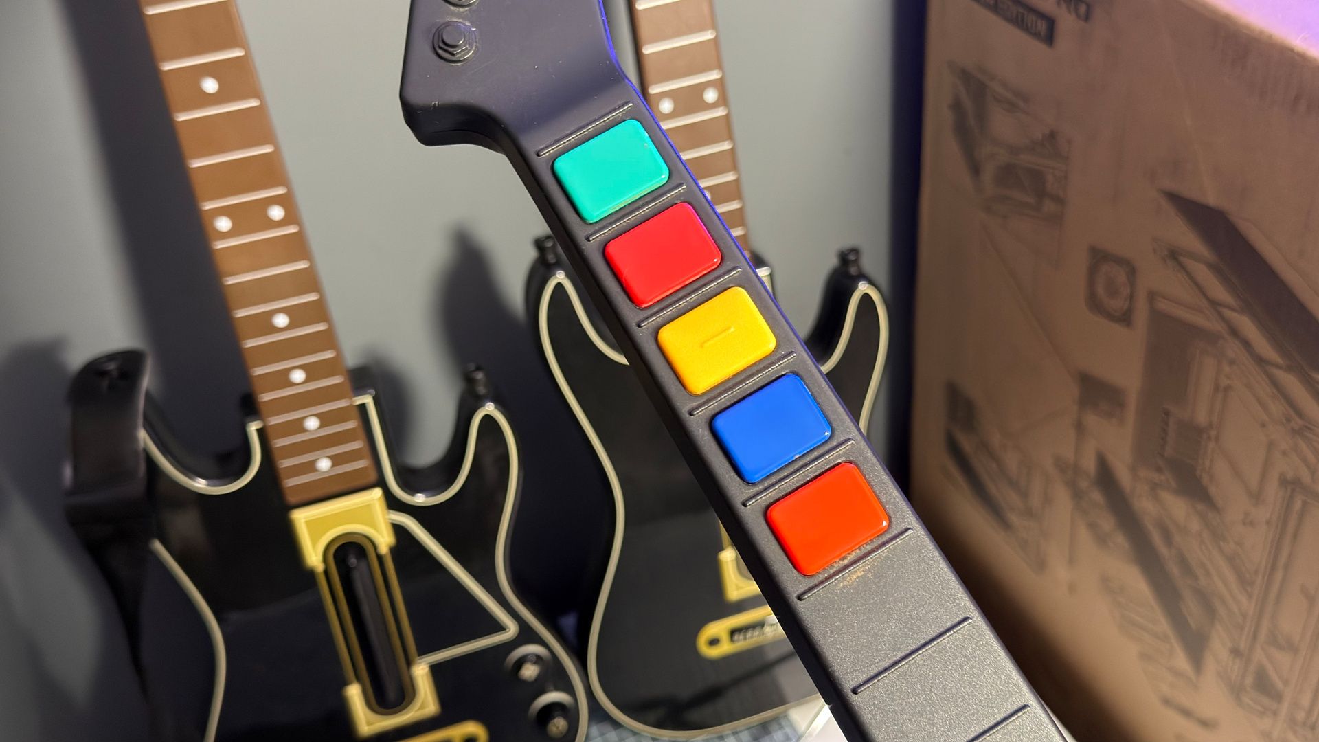 The X-Plorer controller that came bundled with Guitar Hero II on Xbox 360.