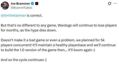 As Wardogs blows past 200k Steam concurrents, its developers are prepared for the day ‘hype dies down’