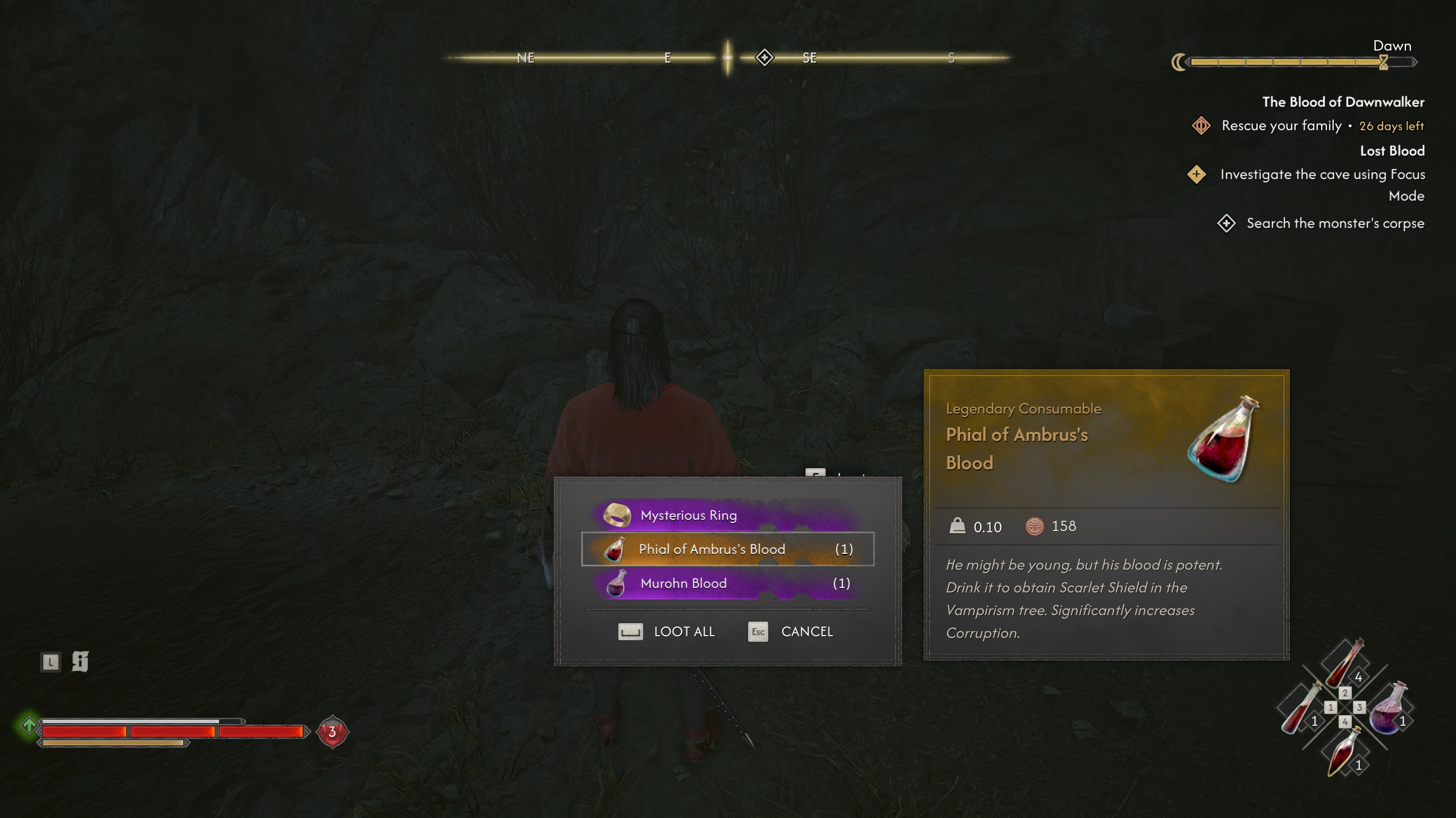 Blood of Dawnwalker Vrakhir blood - Ambrus blood