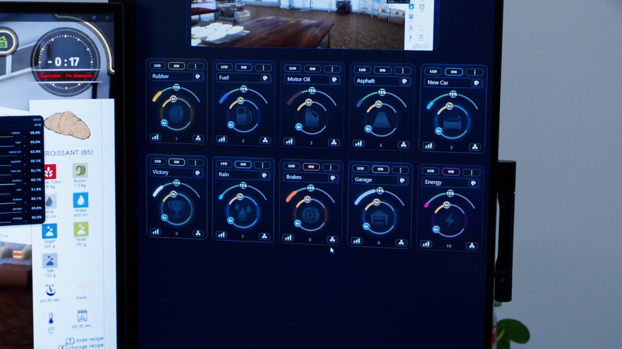 Scentbar software running on a monitor.