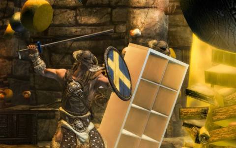 Ikea made a Skyrim mod starring Matt Berry as a sentient shelf named Kallax Storageborn