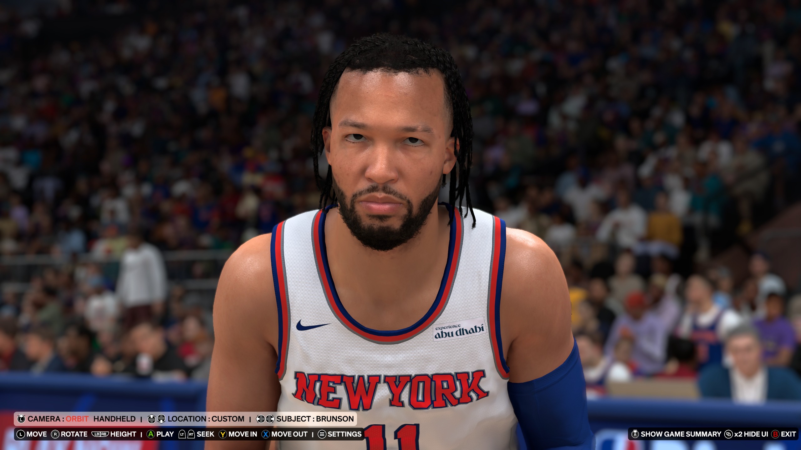 A basketball player in NBA 2K27 rendered with DLSS 5