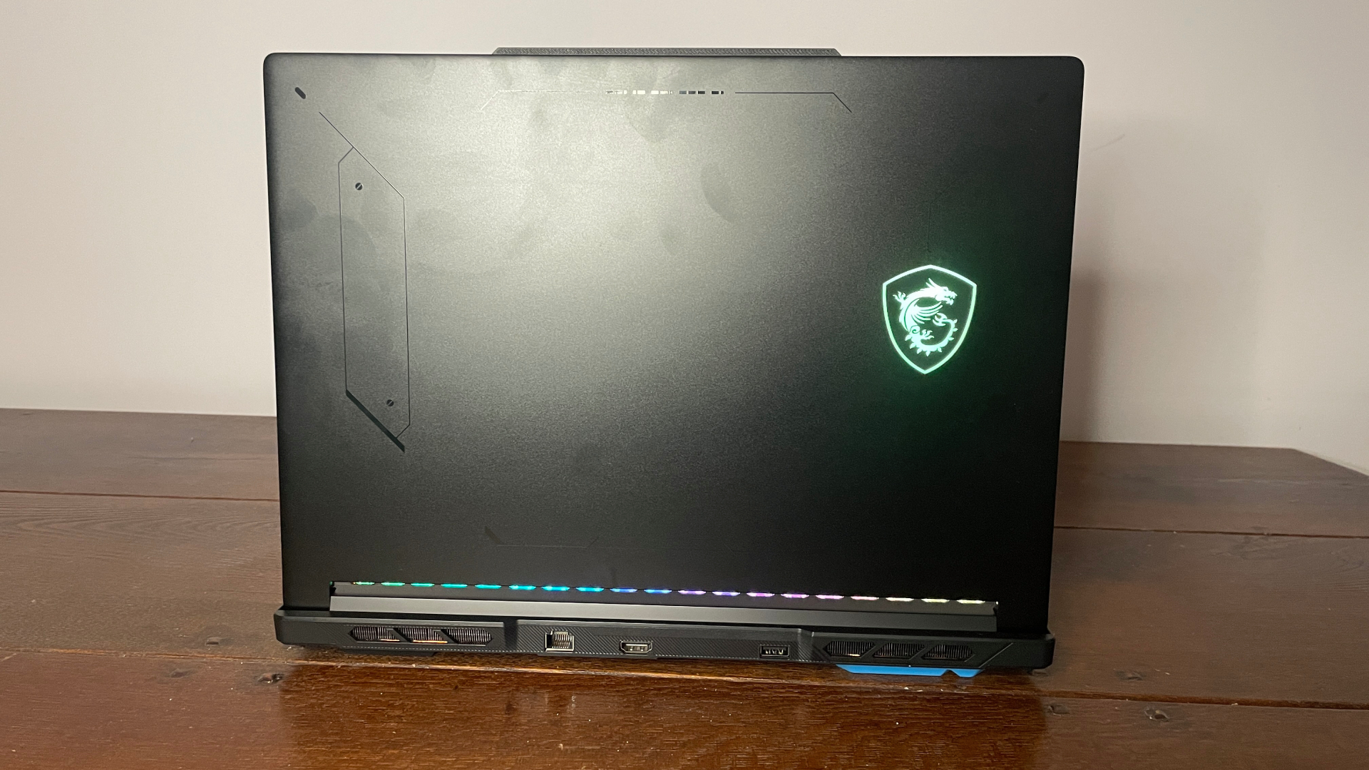 An MSI Crosshair 16 Max HX E2W gaming laptop.
