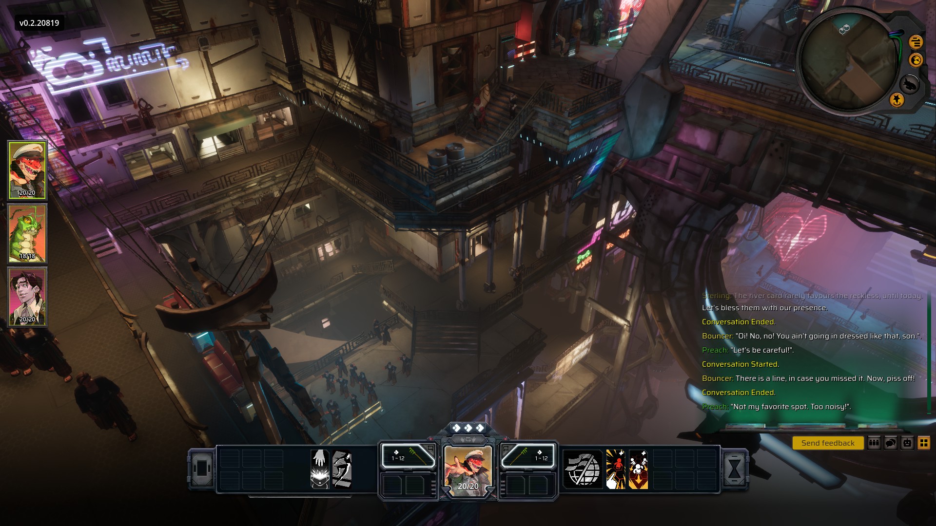 A series of images showing Starfinder: Afterlight, including dialogue, cutscenes, and combat.