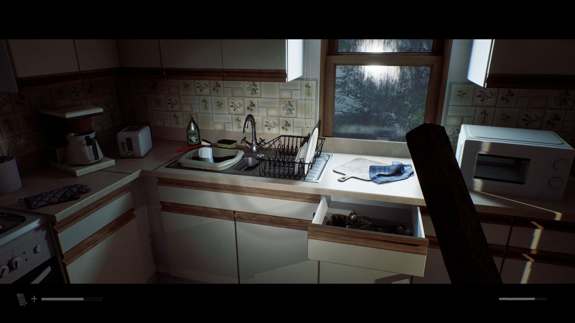 A kitchen in Silent Hill: Townfall