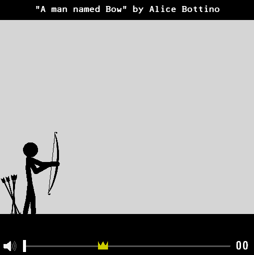 Volume control game where you shoot an arrow at a target