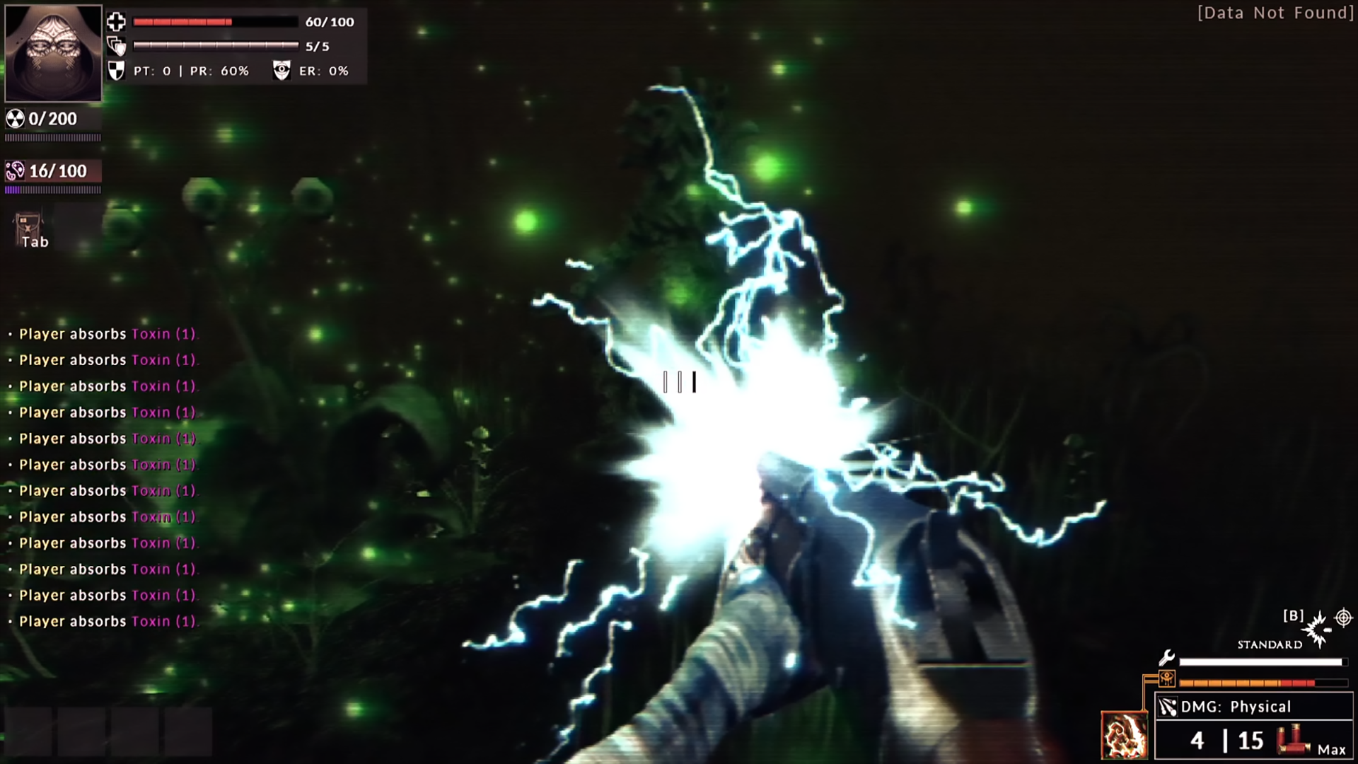 Divine Frequency screenshot showing disturbing action in dark, evil world.