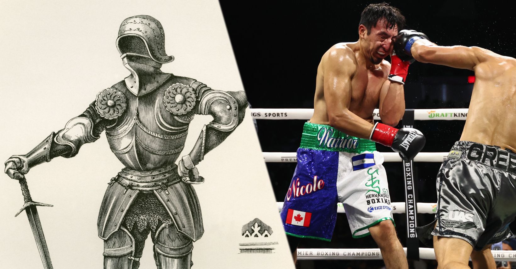 Marco Verde fights Guillermo Hernandez during their middleweight bout at Pechanga Arena on September 19, 2026 in San Diego, California.