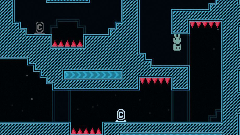 An upside down guy navigating through spikes.